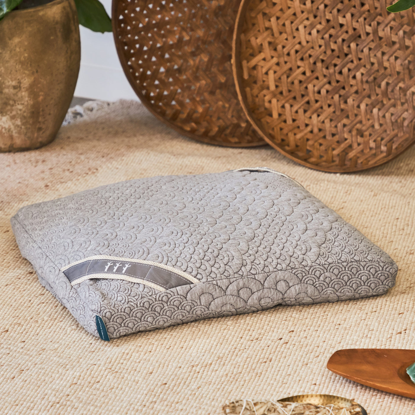 Custom Organic Cotton Meditation Cushions with Washable Cover